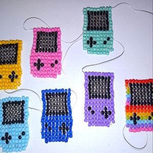 Handmade gameboy color charms